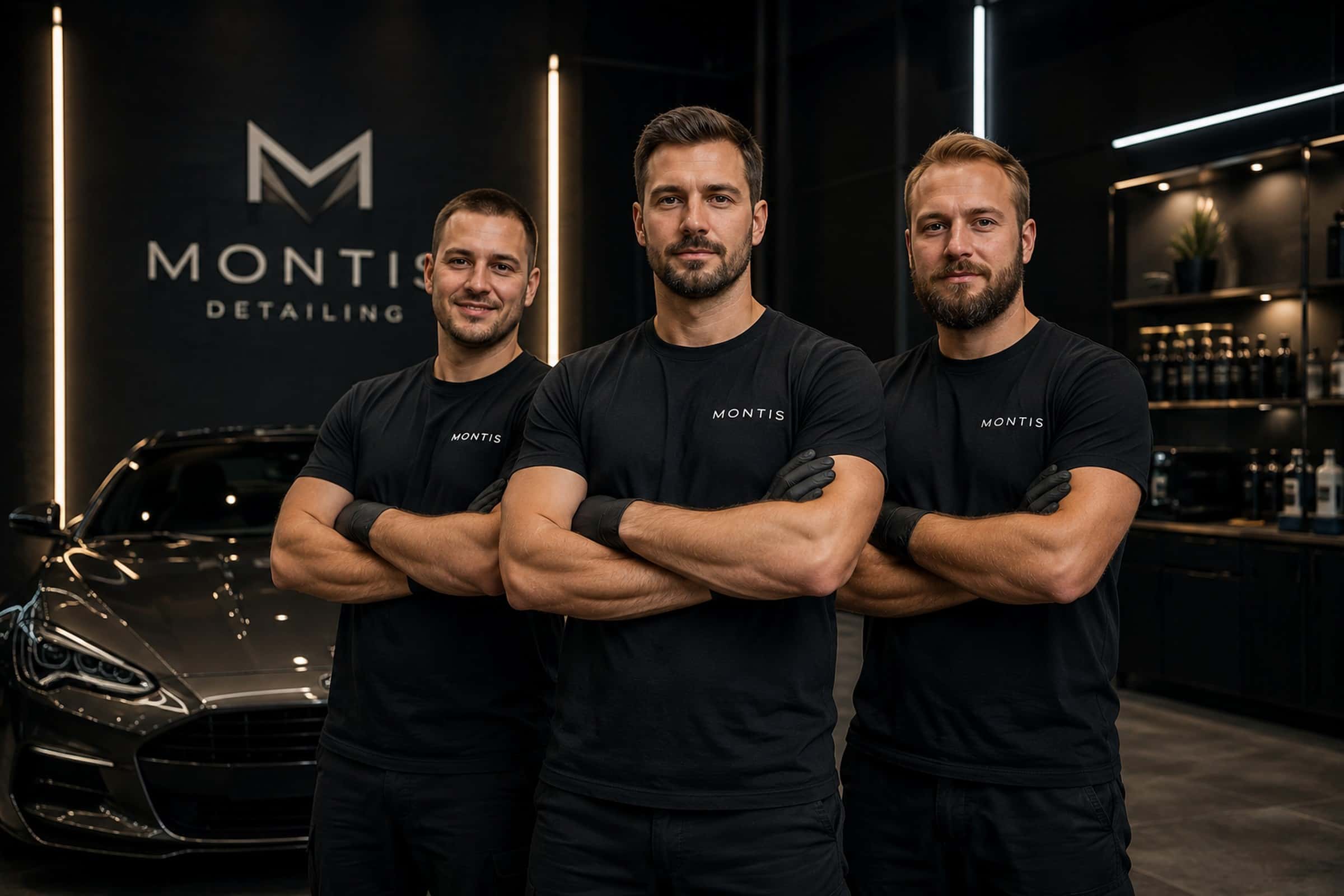Zespół Montis Studio w studiu detailingowym