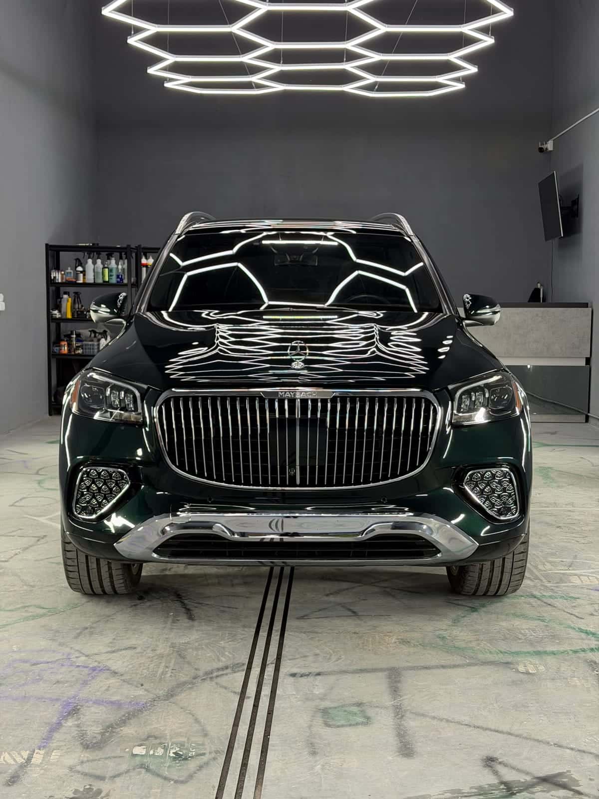 Mercedes-Maybach GLS po korekcie lakieru, folii PPF i ceramice