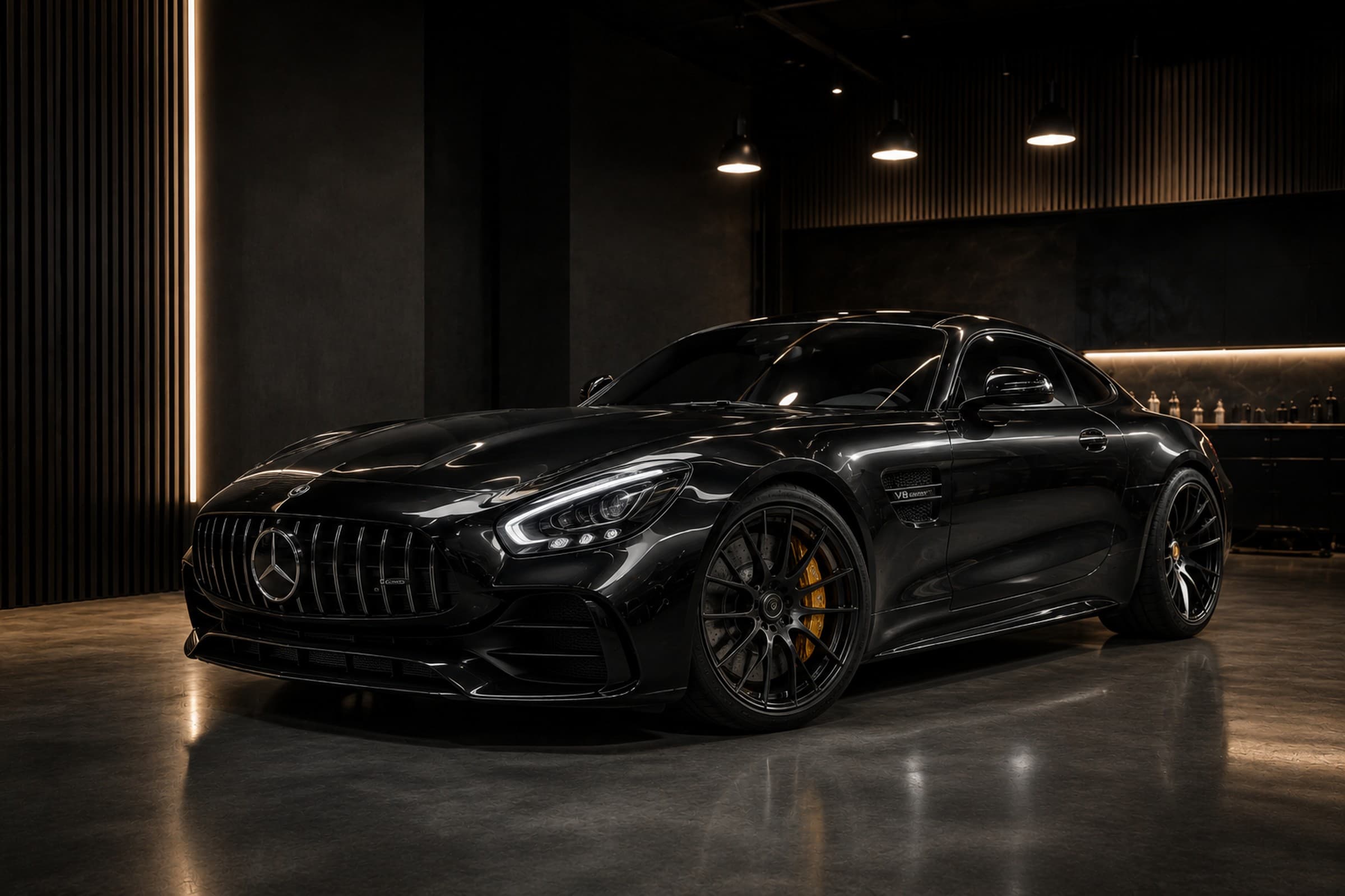 Mercedes-AMG GT — realizacja Montis Studio, folia PPF full front Warszawa i okolice