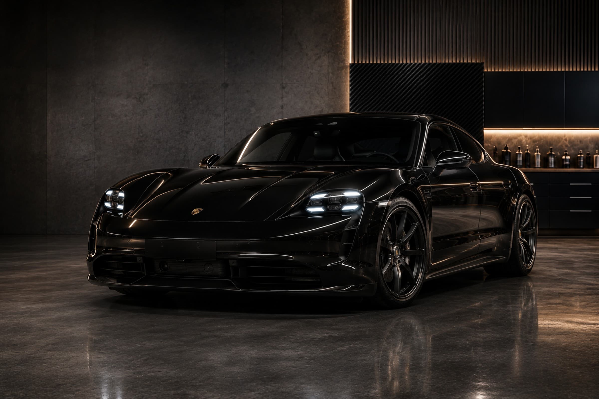 Porsche Taycan — PPF — front pack, Montis Warszawa
